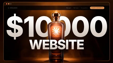 The video's thumbnail. It reads: $10000 WEBSITE.